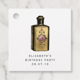 Etiquetas Para Lembrancinhas Vapor rosa e Dourado