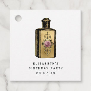 Etiquetas Para Lembrancinhas Vapor rosa e Dourado