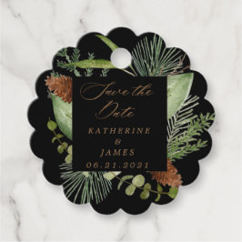 Etiquetas Para Lembrancinhas vegetação de inverno elegante salvar a data