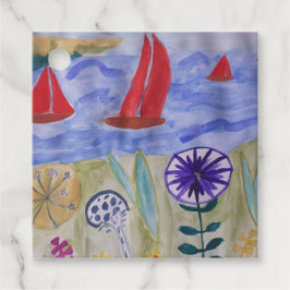 Etiquetas Para Lembrancinhas Velas Vermelhas e Flores