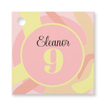 Verão Rosa Amarelo Creme Moderno Personalizado