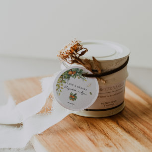 Etiquetas Para Lembrancinhas Verde Botânica Citrus Casamento Obrigado