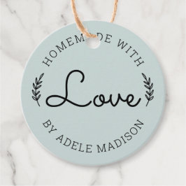 Etiquetas Para Lembrancinhas Verde Russo Feita À Mão Com Amor