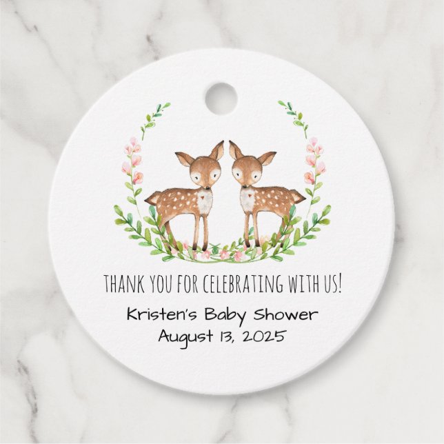 Etiquetas Para Lembrancinhas Vermelhos Rosa, Agradeço (Frente)