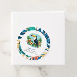 Etiquetas Para Lembrancinhas Verões de Floresta Tropical Para Chá de Noiva