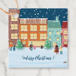 Etiquetas Para Lembrancinhas Véspera de Natal no Favor das Marcas de Presente