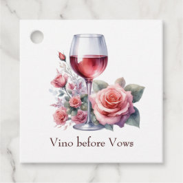 Etiquetas Para Lembrancinhas Vino Antes dos Votos Floral Vinho Chuveiro de Noiv