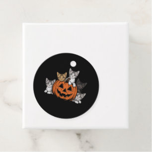 Etiquetas Para Lembrancinhas Vintage anos 90 Gato Halloween Retro Assustador Te