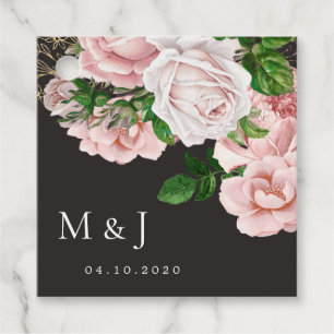 Etiquetas Para Lembrancinhas Vintage blush rosas casamento elegante