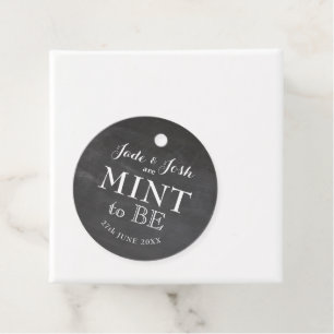 Etiquetas Para Lembrancinhas Vintage Chalkboard Mint to Be Wedor Tag