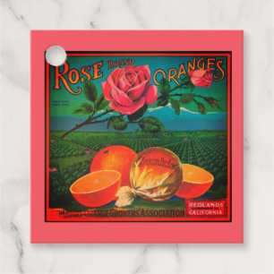 Etiquetas Para Lembrancinhas Vintage dos rosas e das laranjas