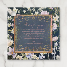 Etiquetas Para Lembrancinhas Vintage Elegant Dusty Blue Floral Casamento