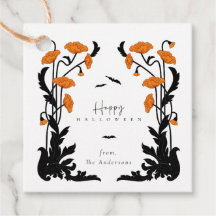 Vintage Floral Frame Halloween