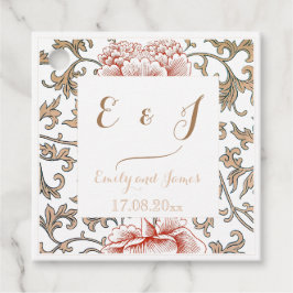 Etiquetas Para Lembrancinhas Vintage Floral Ornament Wedding