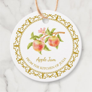 Etiquetas Para Lembrancinhas Vintage Homemade Apple Jam Hang Tag l White