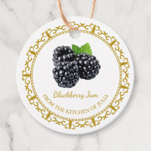 Etiquetas Para Lembrancinhas Vintage Homemade Blackberry Jam Hang Tag l White