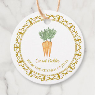 Etiquetas Para Lembrancinhas Vintage Homemade Carrot Hang Tag