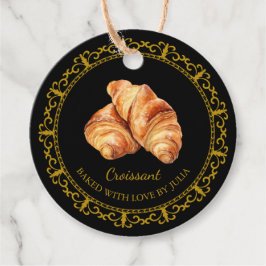 Etiquetas Para Lembrancinhas Vintage Homemade Croissant Hang Tag