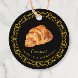 Etiquetas Para Lembrancinhas Vintage Homemade Croissant Hang Tag
