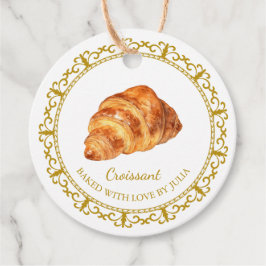 Etiquetas Para Lembrancinhas Vintage Homemade Croissant Hang Tag