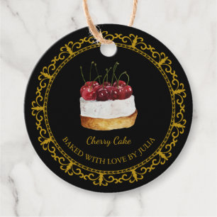 Etiquetas Para Lembrancinhas Vintage Homemade Dessert Cherry Cake Hang Tag