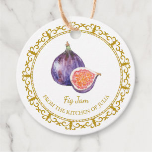 Etiquetas Para Lembrancinhas Vintage Homemade Fig Jam Hang Tag l White