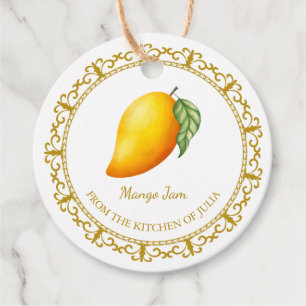 Etiquetas Para Lembrancinhas Vintage Homemade Mango Jam Hang Tag l White