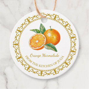 Etiquetas Para Lembrancinhas Vintage Homemade Orange Marmalade Hang White Tag