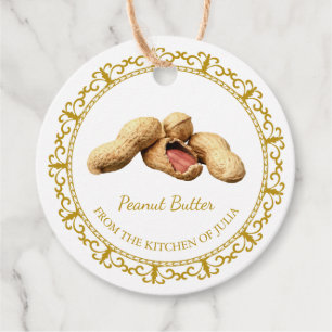 Etiquetas Para Lembrancinhas Vintage Homemade Peanut Butch Hang Tag l White