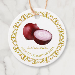 Etiquetas Para Lembrancinhas Vintage Homemade Red Onion Pickle Hang