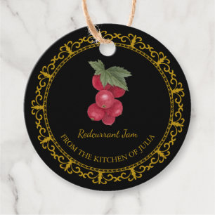 Etiquetas Para Lembrancinhas Vintage Homemade Redcurry Jam Hang Tag l Black