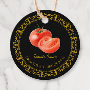 Etiquetas Para Lembrancinhas Vintage Homemade Tomato Molho Hang Tag l Black