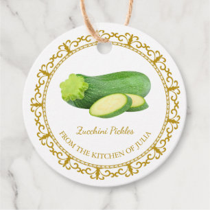 Etiquetas Para Lembrancinhas Vintage Homemade Zucchini Pickle Hang Tag