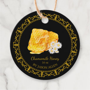 Etiquetas Para Lembrancinhas Vintage Honeycomb Chamomile Mel Perfundida Mel Han