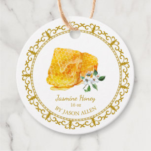Etiquetas Para Lembrancinhas Vintage Honeycomb Jasmine Infusera Mel Hang Tag