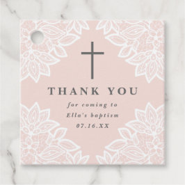 Etiquetas Para Lembrancinhas Vintage lace pink baptism obrigado você favorece a