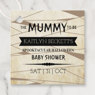 Etiquetas Para Lembrancinhas Vintage Mummy To Be   Chá de fraldas de Halloween