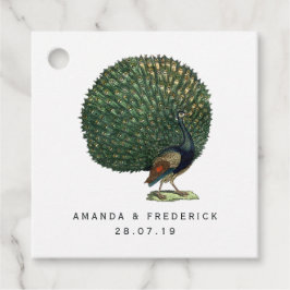 Etiquetas Para Lembrancinhas Vintage Peacock Wedding
