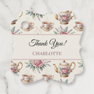 Etiquetas Para Lembrancinhas Vintage Pink Floral Rosa Tea Party Girl Aniversári