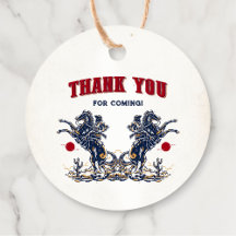 Vintage Red Cowboy Primeiro Aniversário do Rodeo