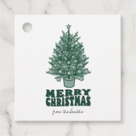 Etiquetas Para Lembrancinhas Vintage Retro Greenery Feliz Natal