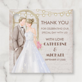 Etiquetas Para Lembrancinhas Vintage Rustic Watercolor Romanichel String Luzes 