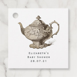 Etiquetas Para Lembrancinhas Vintage Shabby-Chic Tea Party