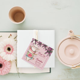 Etiquetas Para Lembrancinhas Vintage Tea Party Floral Bridal Shower Thank You