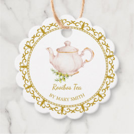 Etiquetas Para Lembrancinhas Vintage Teapot Homemade Rooibos Tea Hang Tag