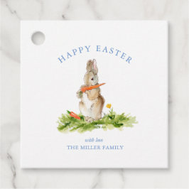 Etiquetas Para Lembrancinhas Vintage Watercolor Coelho da Páscoa