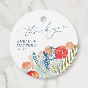Etiquetas Para Lembrancinhas Vintage Watercolor Floral Boho Casamento Obrigado