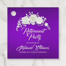 Etiquetas Para Lembrancinhas Vintage White Rose, Partido da Reforma das Mulhere