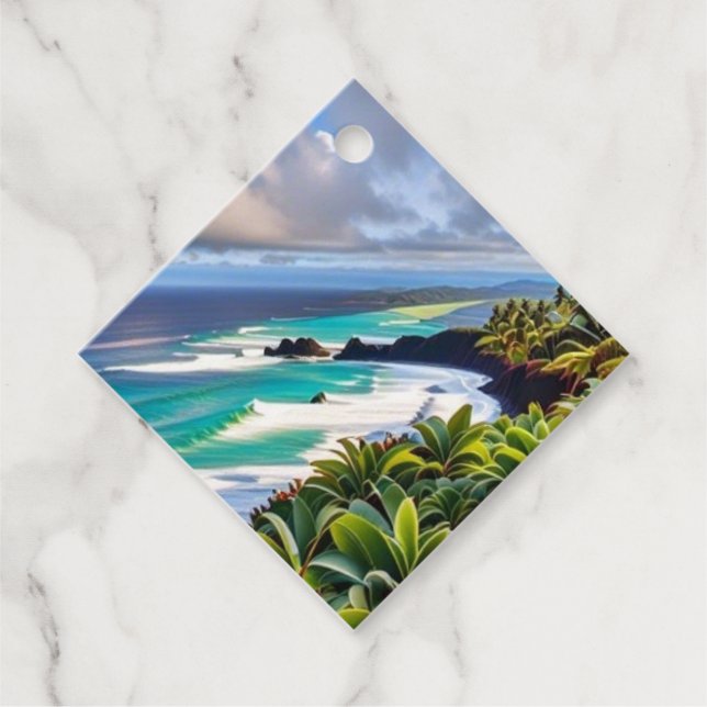 Etiquetas Para Lembrancinhas Vírus tropicais (Frente)