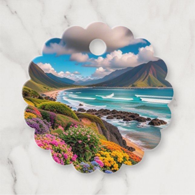 Etiquetas Para Lembrancinhas Vírus tropicais (Frente)